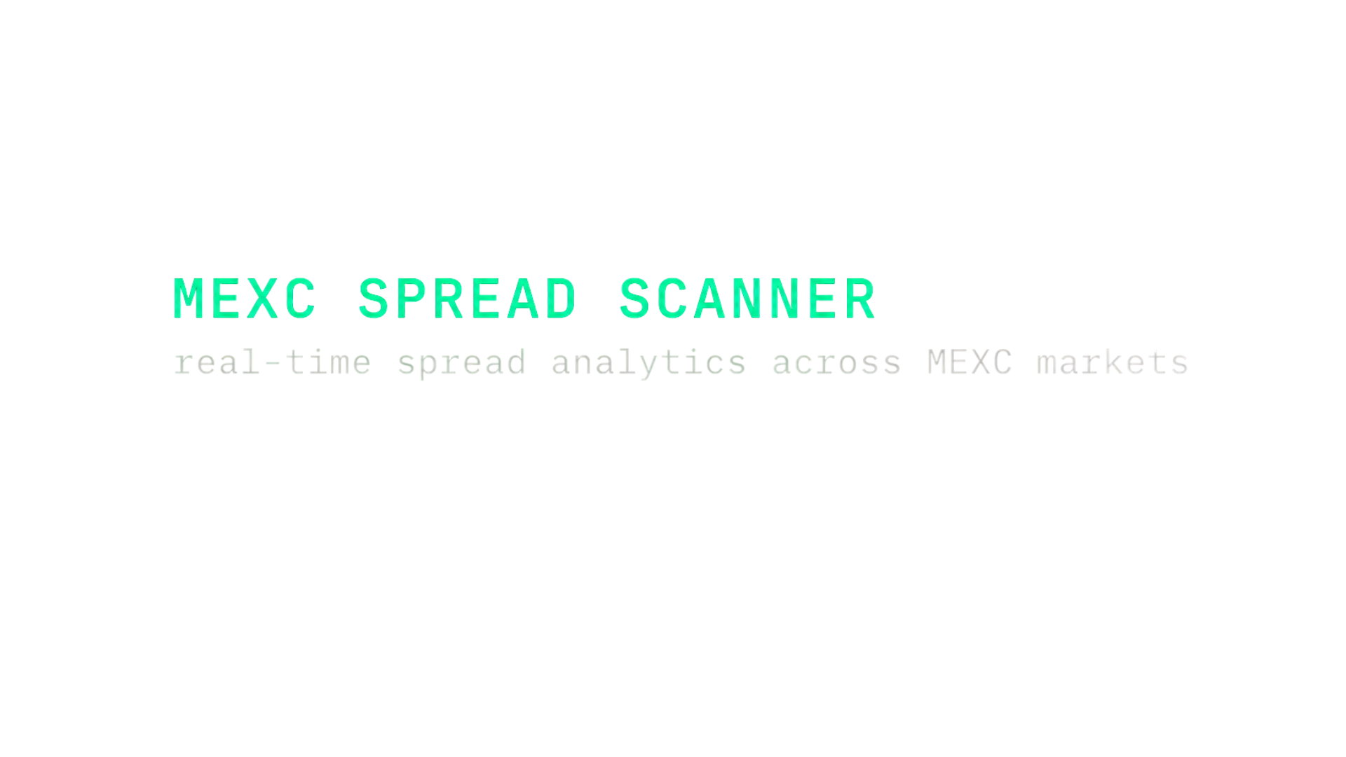 MEXC Spread Scanner